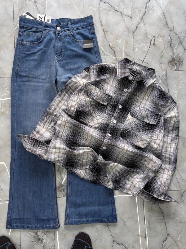 IMP CHECK SHIRT WITH BOOTCUT