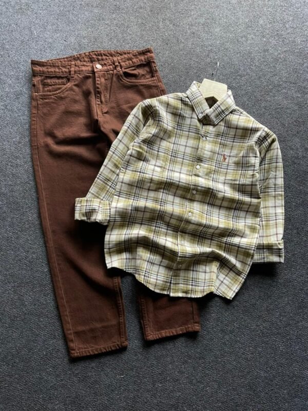 CHECK SHIRT WITH BAGGY JEANS