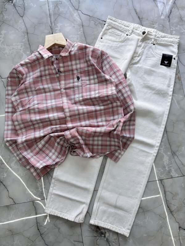 PREMIUM CHECK SHIRT WITH BAGGY JEANS